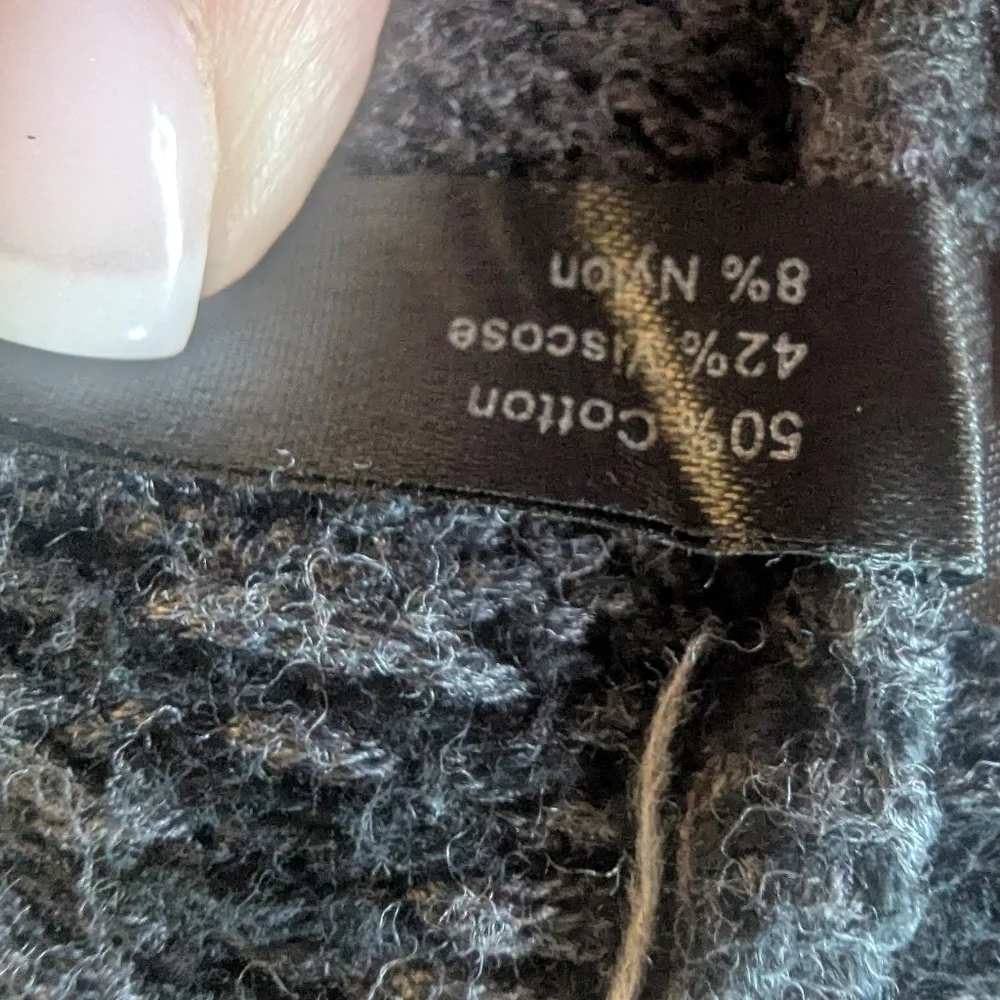 The Limited Women's Charcoal Geometric Cardigan, Size Medium